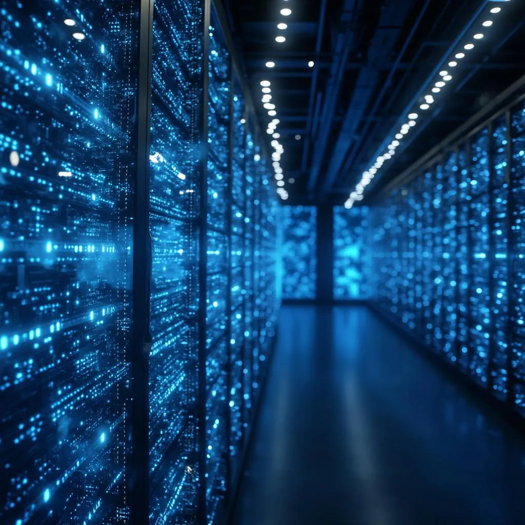 Abstrait technologie serveur IA