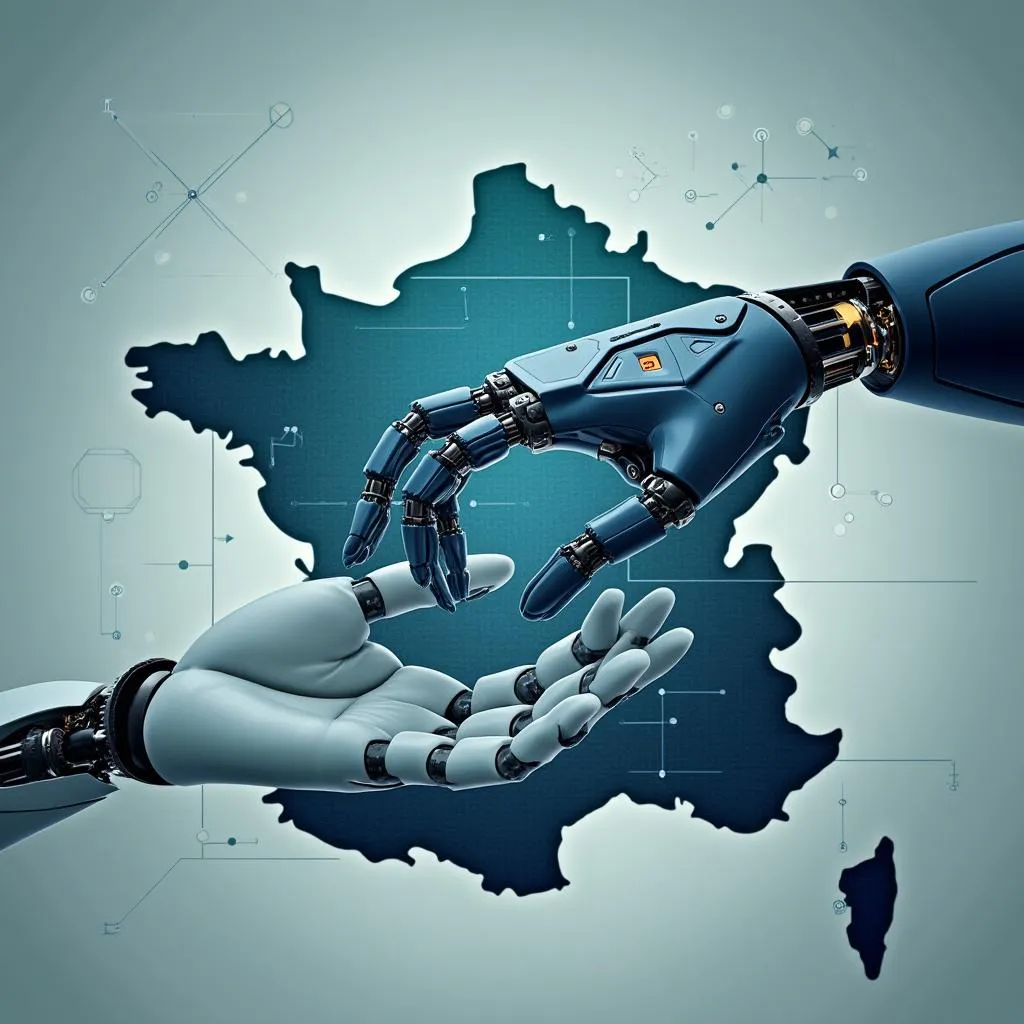 Visualisation IA symbolisant le contact et le conseil en investissement en France